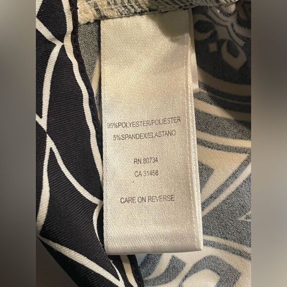 BCBG Max Azria Black and White Pocket Shirt Dress Small Business Cocktail Work - Picture 13 of 15